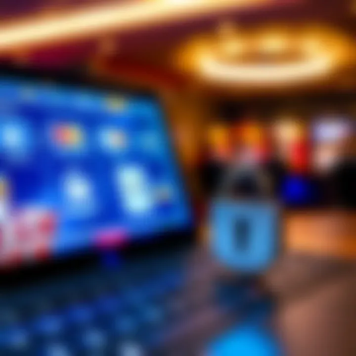 Secure online payment options with digital security icons