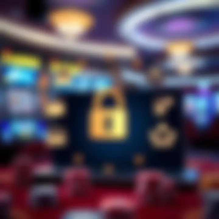 Secure online payment methods and customer support icons symbolizing trust and assistance