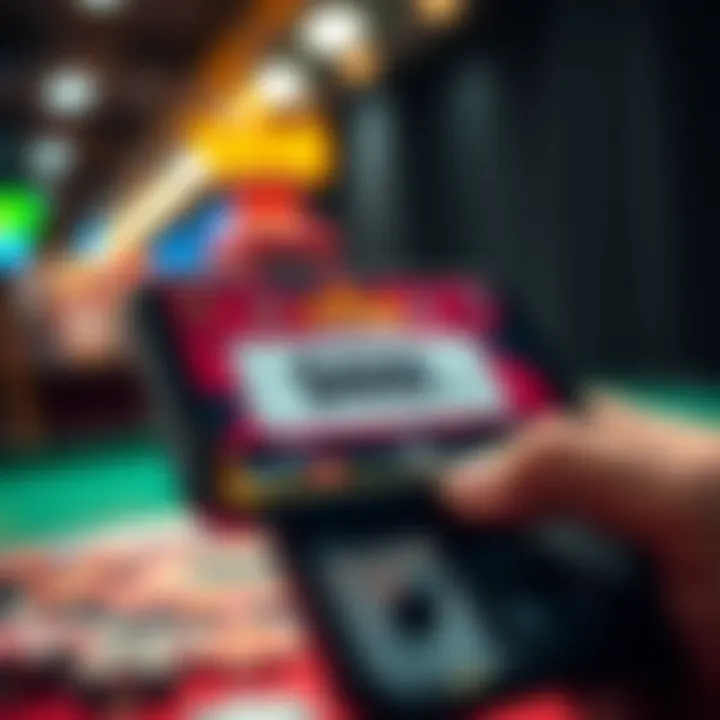 Illustration showing a digital code unlocking casino rewards on a mobile device