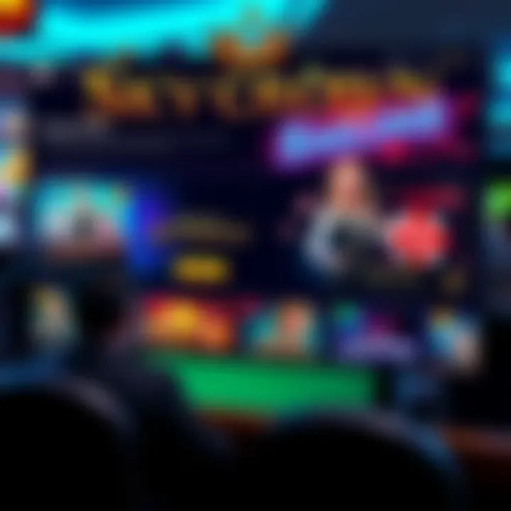 Interface showcasing Skycrown Online's gaming and social interaction features