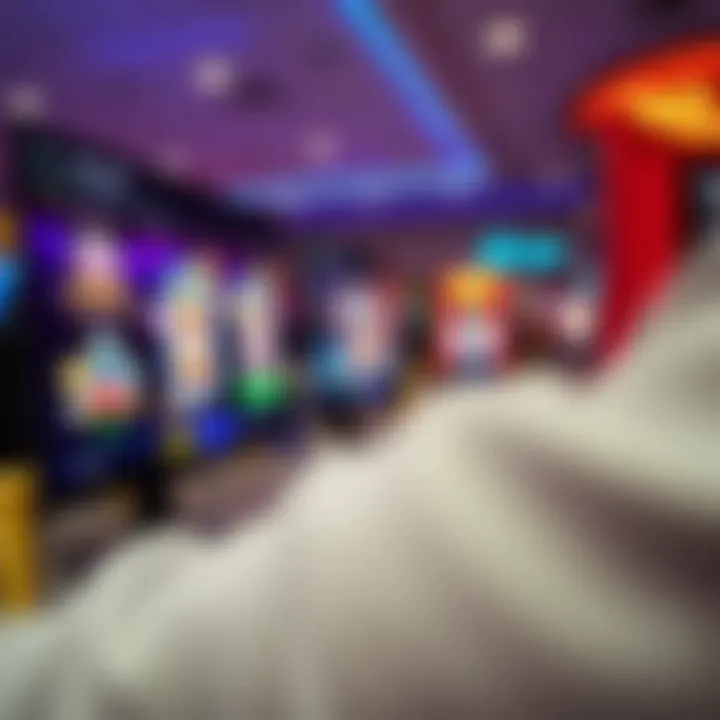 Online pokies interface showing various slot games with colorful graphics