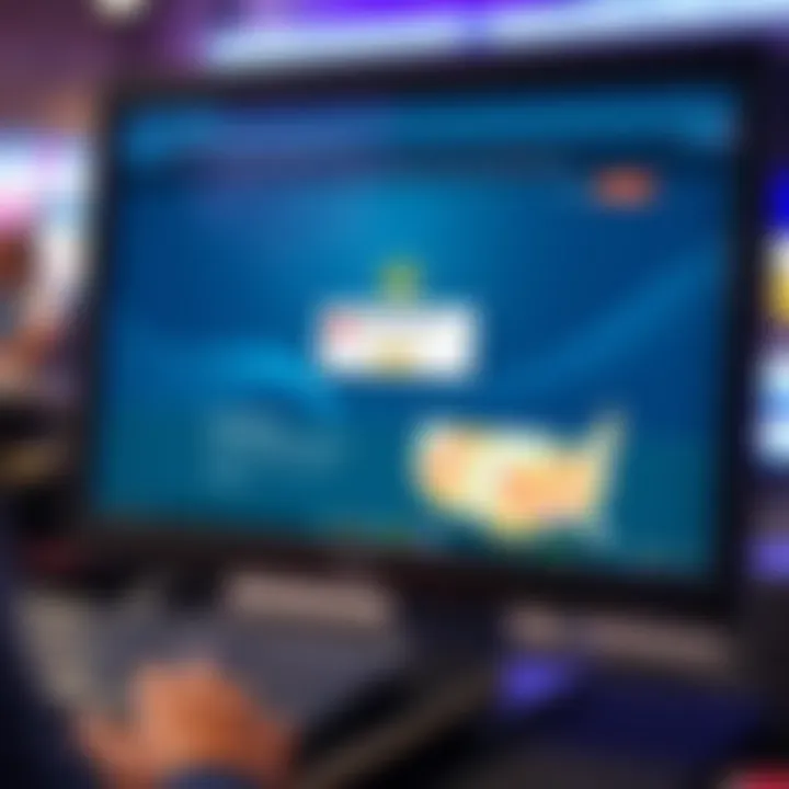 Computer screen displaying Royal Reels Casino website with connection error message