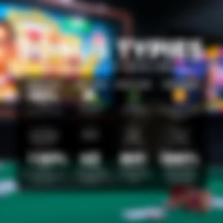 Graphic showcasing various types of casino bonuses including free spins and deposit matches