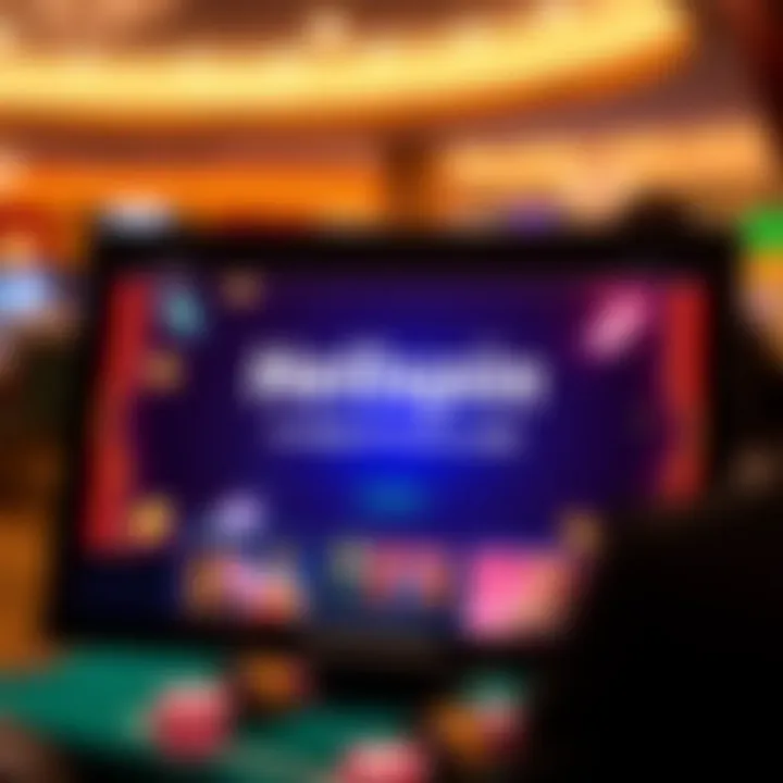 Graphic showing a digital casino interface highlighting the Hellspin no deposit bonus code area