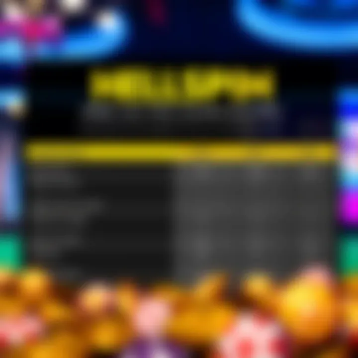 Comparison chart illustrating Hellspin's bonus advantages over other Australian casino promotions