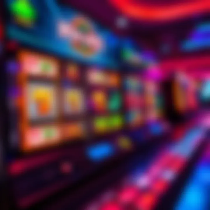 Illustration of an online pokies game interface with vibrant reels and symbols on a digital screen