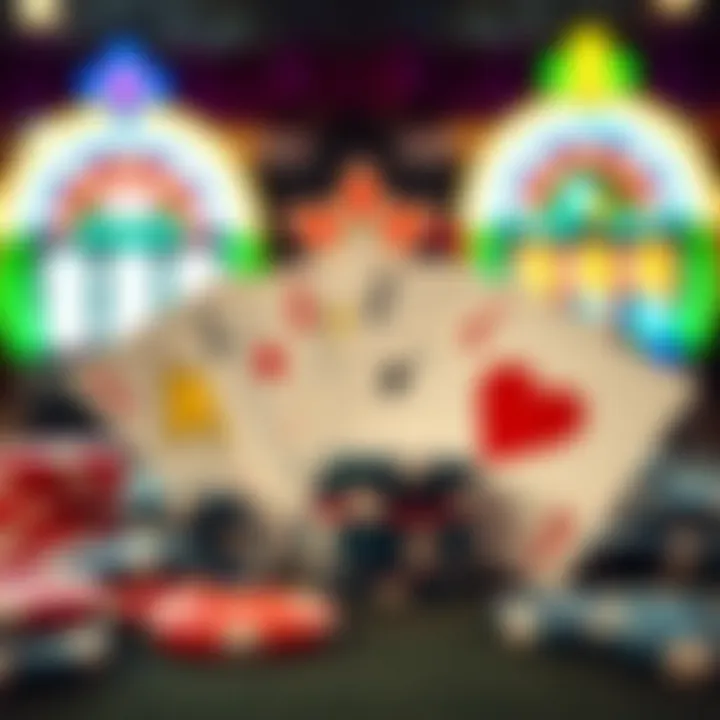 Responsible Gaming and Regulation in Australian Pokies Casinos Illustration of responsible gaming symbols with casino chips and playing cards