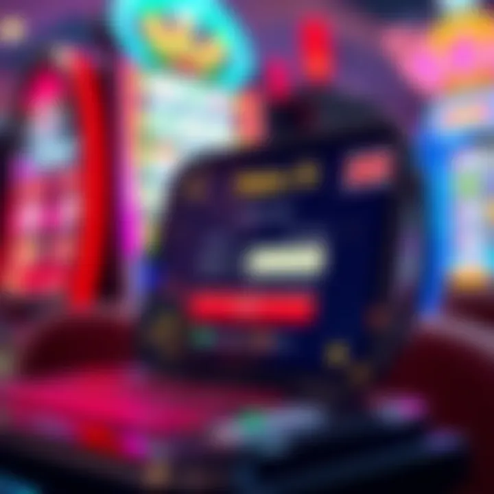 Secure login interface on a digital device with Australian gaming theme