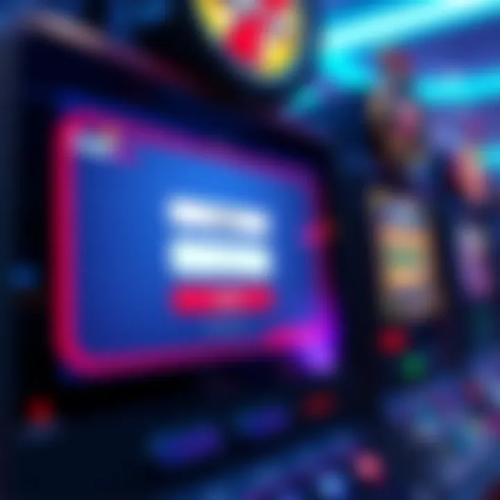 User interface showcasing login screen of the online pokies platform with clear input fields
