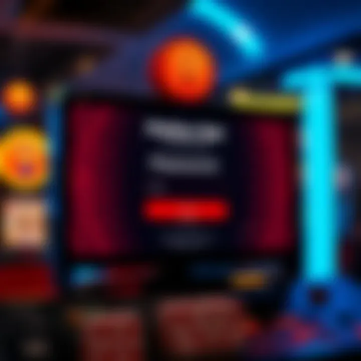 Secure login screen for online pokies platform with password field visible