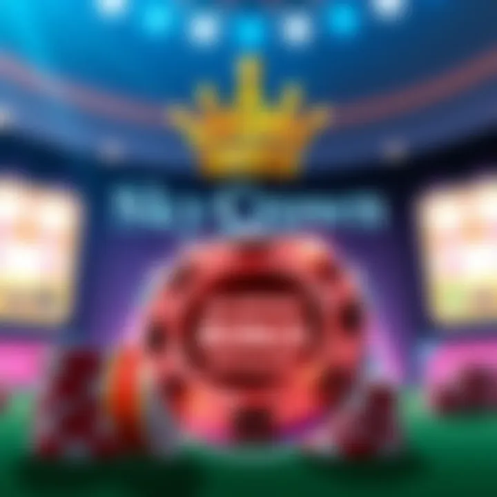 Graphic showing the SkyCrown logo with a glowing casino chip symbolizing a no deposit bonus offer