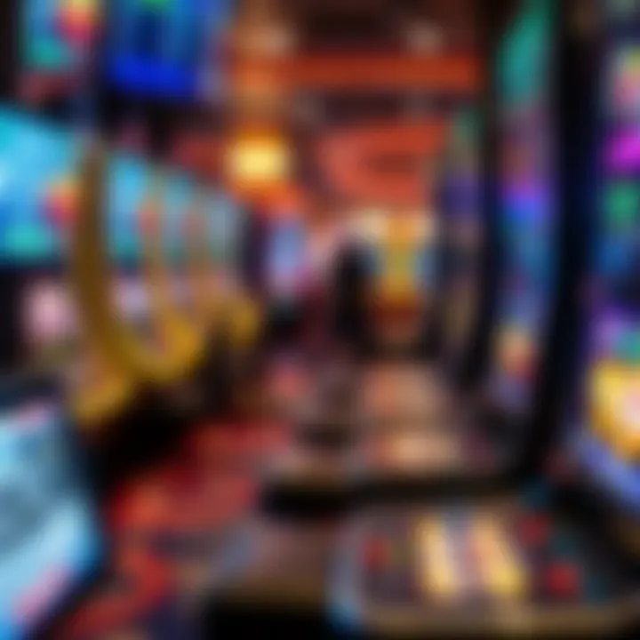 Technology Behind Live Pokies in Australia A modern live pokies setup showing digital screens and interactive controls in a casino environment