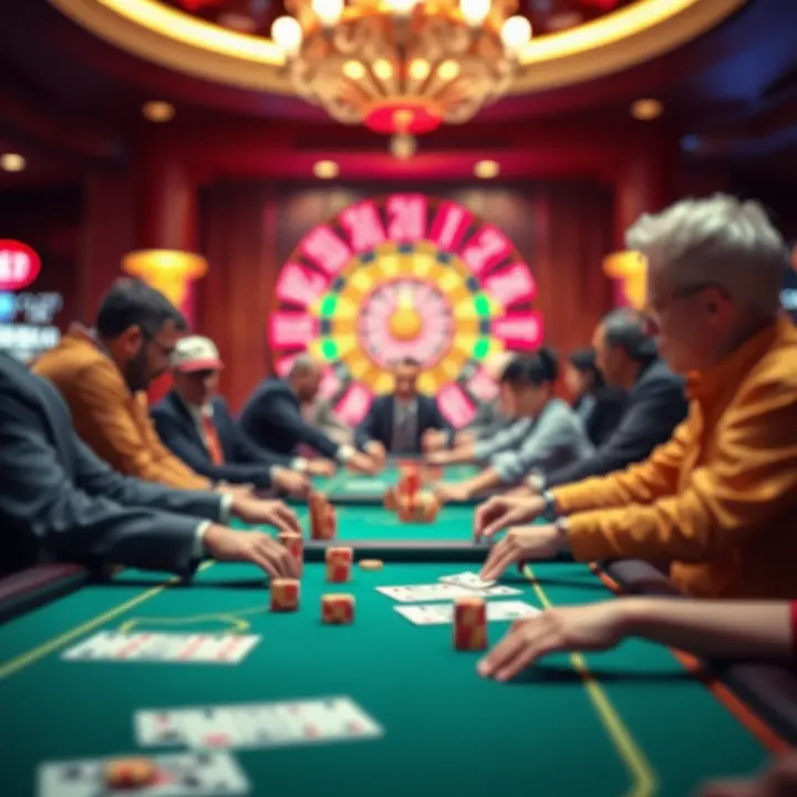 Visual representation of regulatory debate and public discussion about casino industry regulations