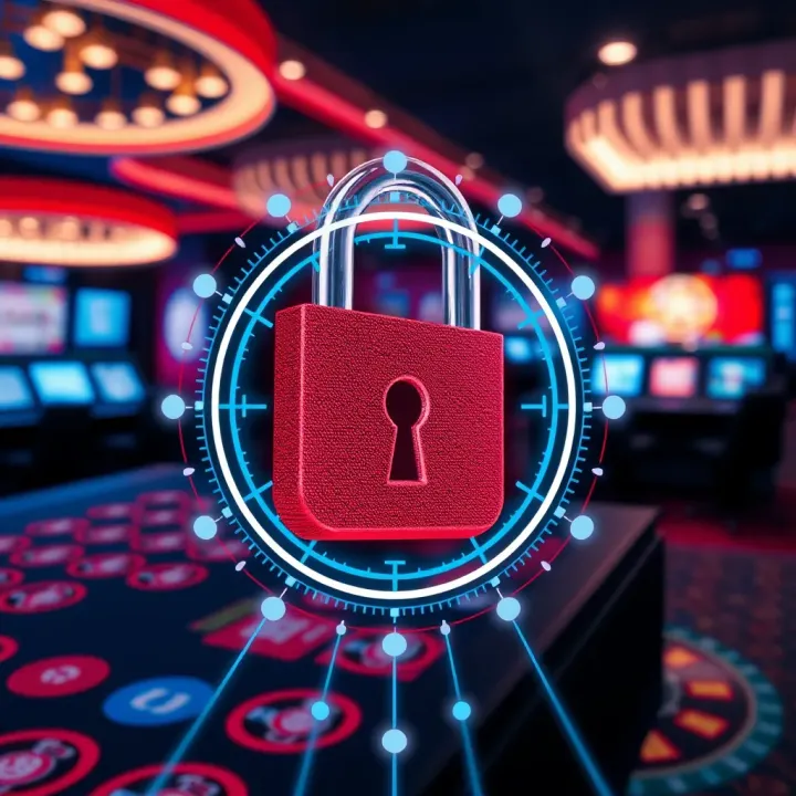 Ensuring Secure Access to Online Casino Secure connection symbol with digital lock emphasizing safe online casino access