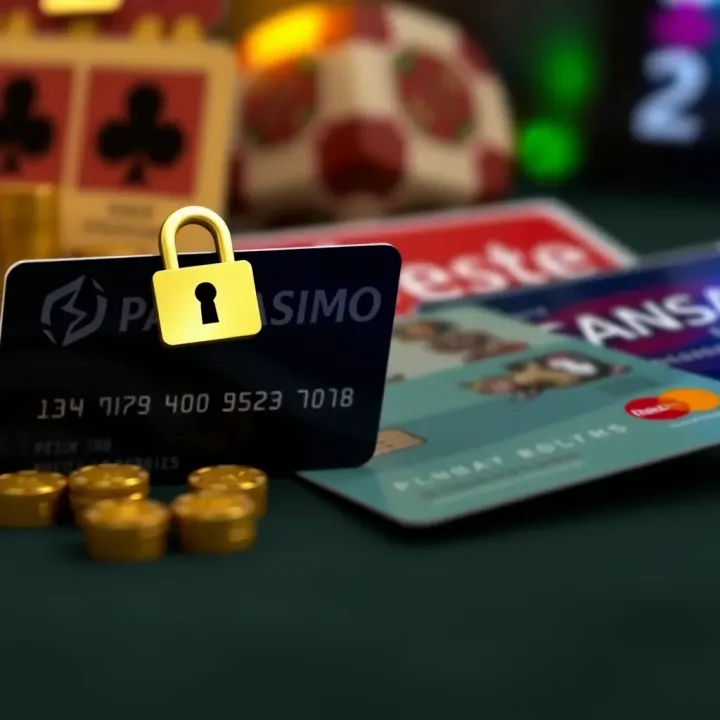 Payment cards and digital wallet icons representing secure casino transactions