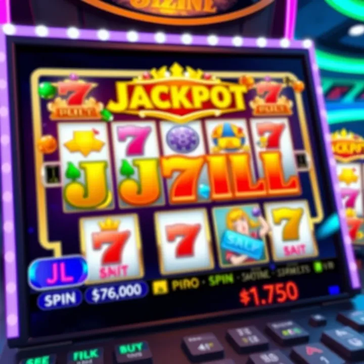 Jackpot Jill online pokies game interface with colorful reels and vibrant symbols