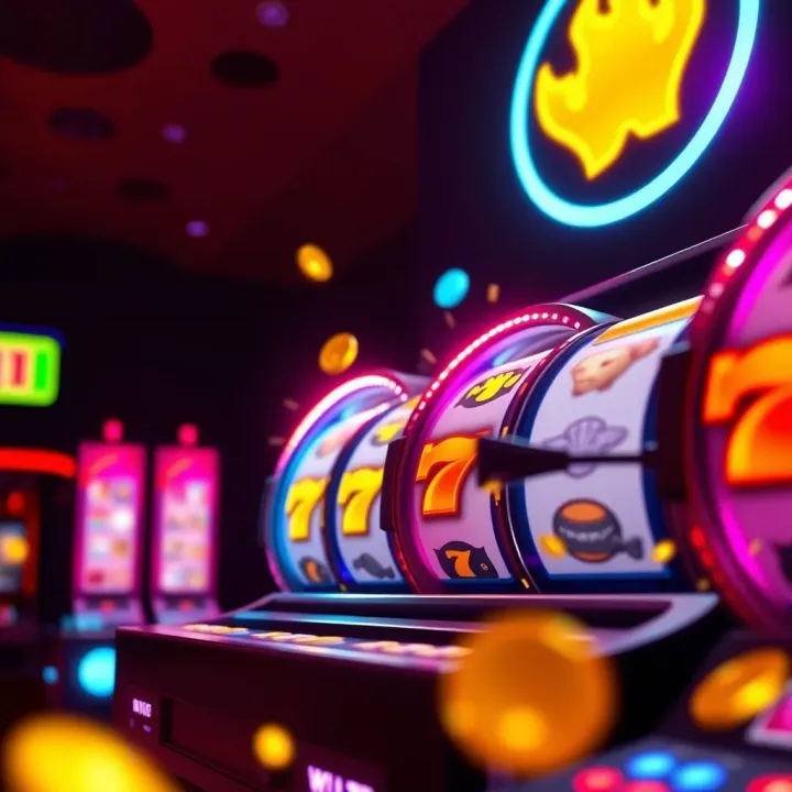 Bonus round feature in Hellspin with glowing jackpots and wild icons