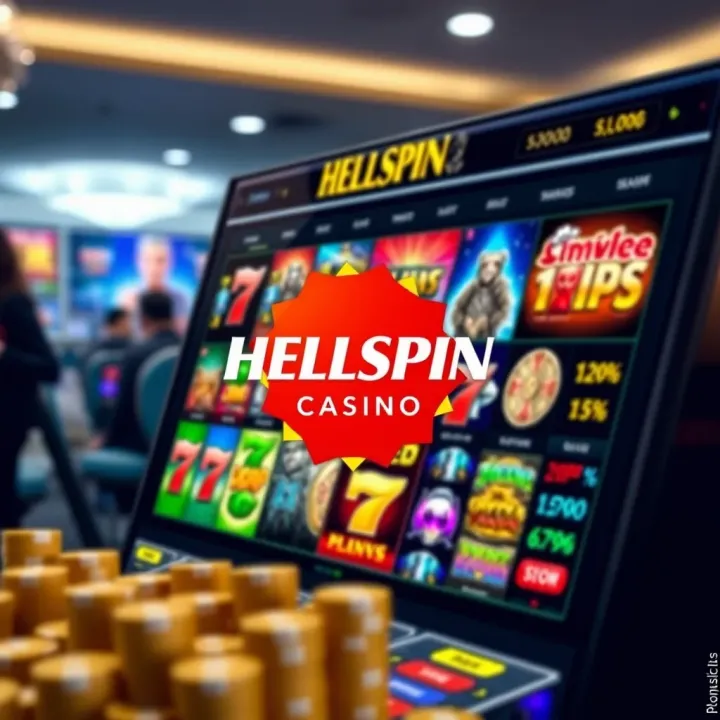 Hellspin Casino Game Variety for Australian Players Colorful Hellspin Casino interface showing a variety of slot games available for Australian players