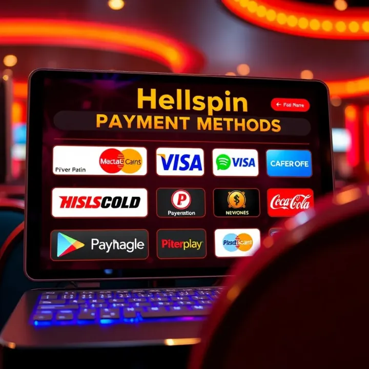Secure digital transaction interface showcasing various payment options available for casino deposits and withdrawals