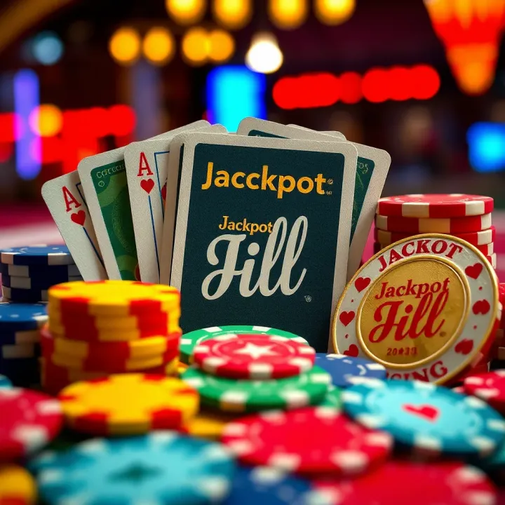 Colorful casino tokens and cards illustrating Jackpot Jill bonuses