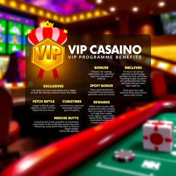 Graphic illustrating VIP programme benefits including exclusive bonuses and rewards