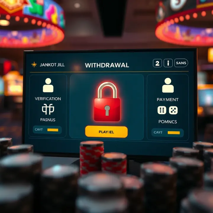 Illustration of a secure online withdrawal interface showing verification icons and payment options