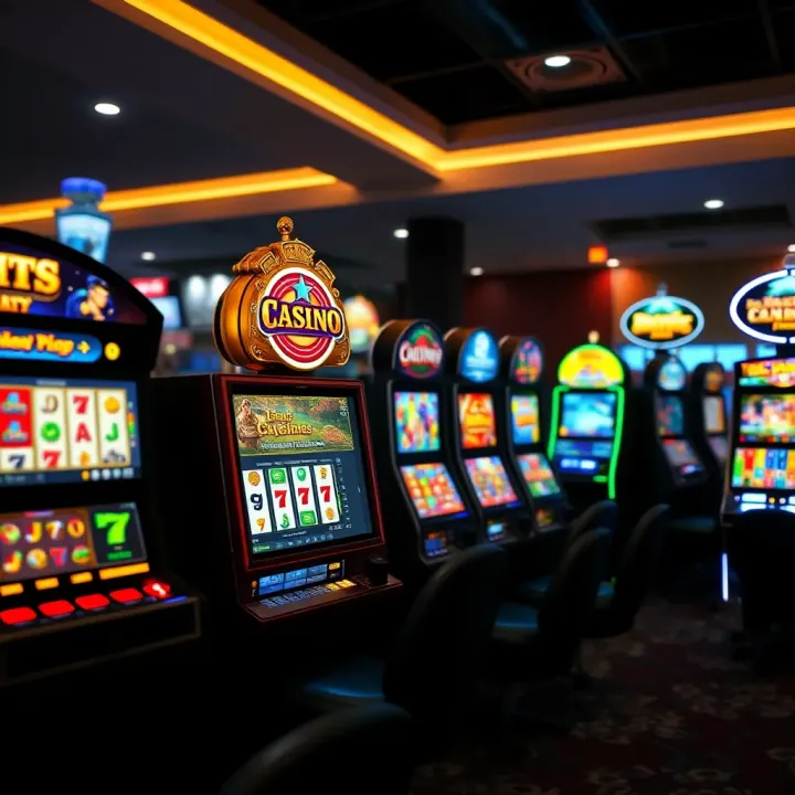 Online casino interface showcasing a variety of digital slot machines and card games accessible to Australian players