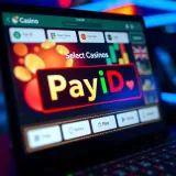 Online casino interface displaying PayID payment option for seamless deposits