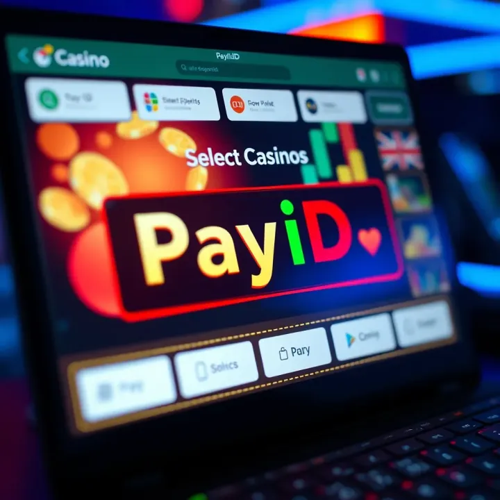 Online casino interface displaying PayID payment option for seamless deposits