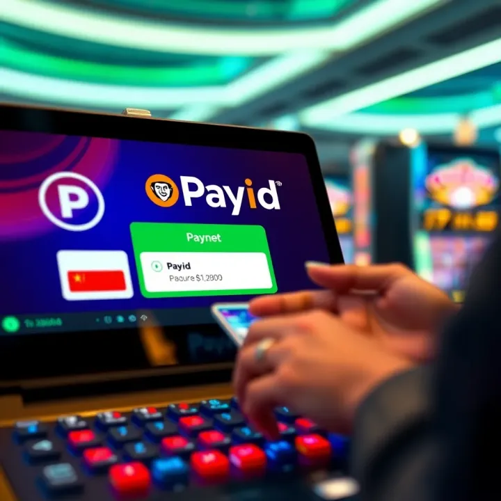 Secure digital payment transaction screen showing PayID logo and confirmation of money transfer