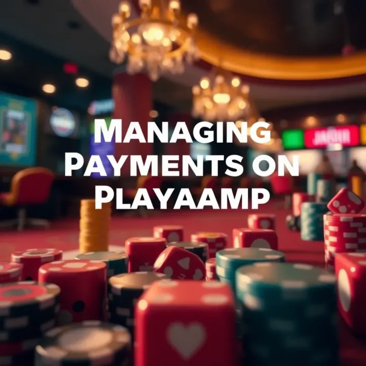 Managing Payments on Playamo App Visual representation of payment methods including deposit and withdrawal options available in the Playamo app