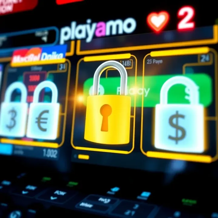Secure online payment methods with digital locks and currency symbols representing safe transactions