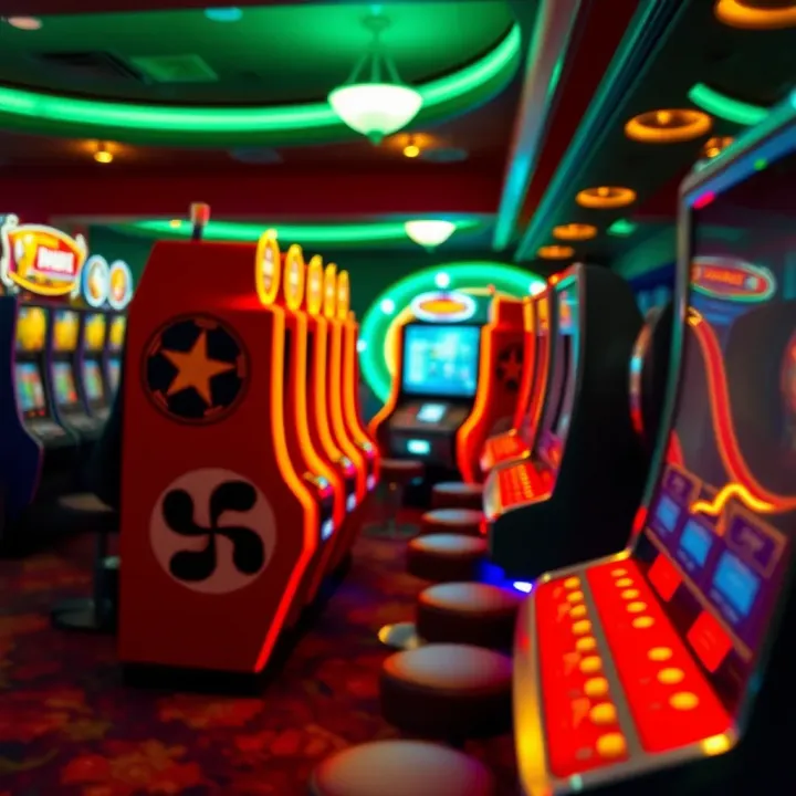 Illustration showing the balance between responsible gaming and the cultural significance of pokies in Australia