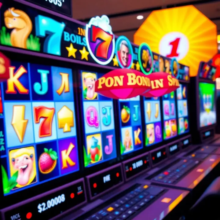 Colorful and diverse slot machine reels displaying various symbols on a digital gaming platform