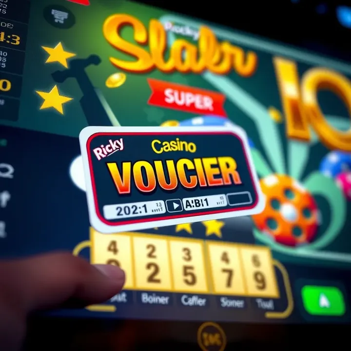 Illustration of a digital voucher being redeemed on a casino interface representing bonus code activation