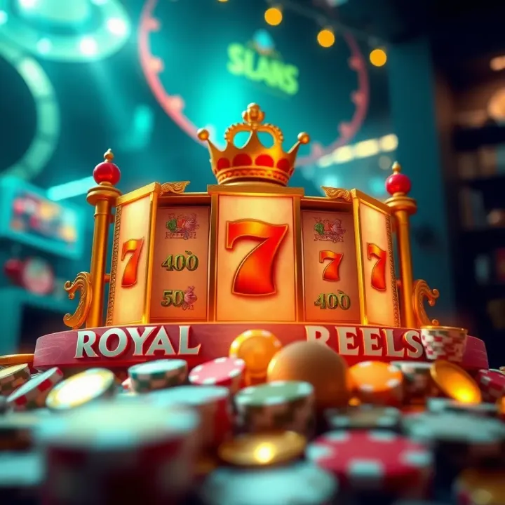 Illustration of bonus features and free spins available on Royal Reels online slot