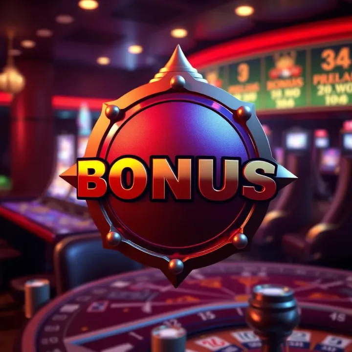 Illustration of a bonus reward symbol representing no deposit bonus offer at Royal Reels 3