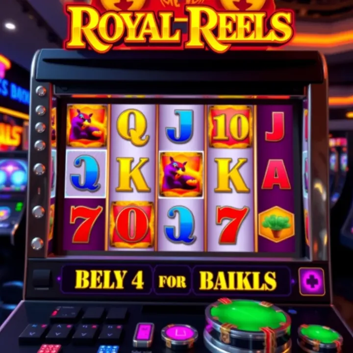 Screenshot of Royal Reels online slot game interface showcasing vibrant reels and classic symbols