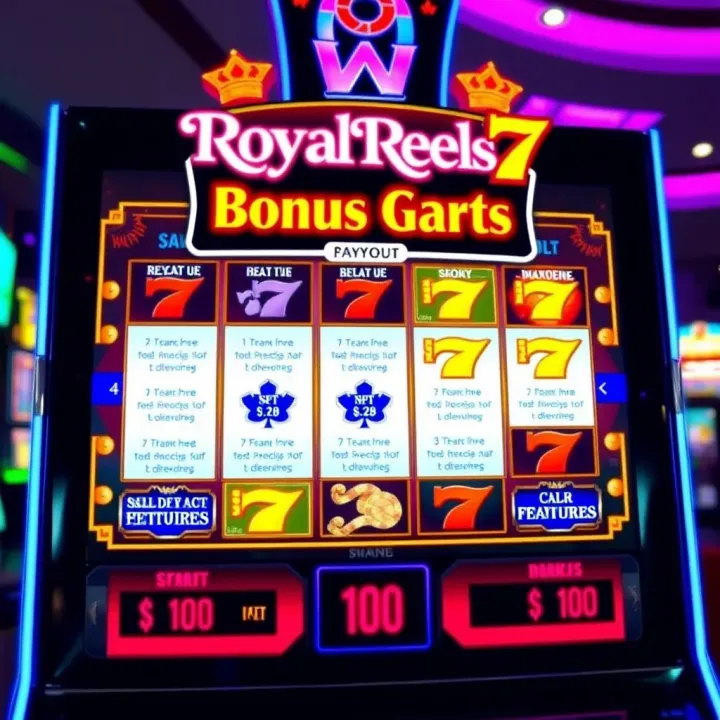 Slot game interface highlighting payout structure and bonus features