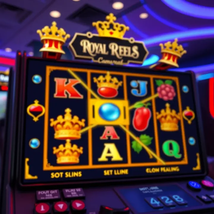 Royal Reels slot game interface showcasing vibrant symbols and paylines