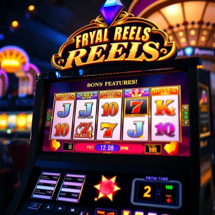 Bonus feature activation screen with glowing free spins and multipliers on Royal Reels slot
