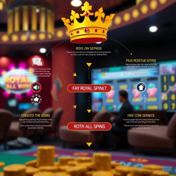 Diagram illustrating the technical components and user experience flow of Royal Reels