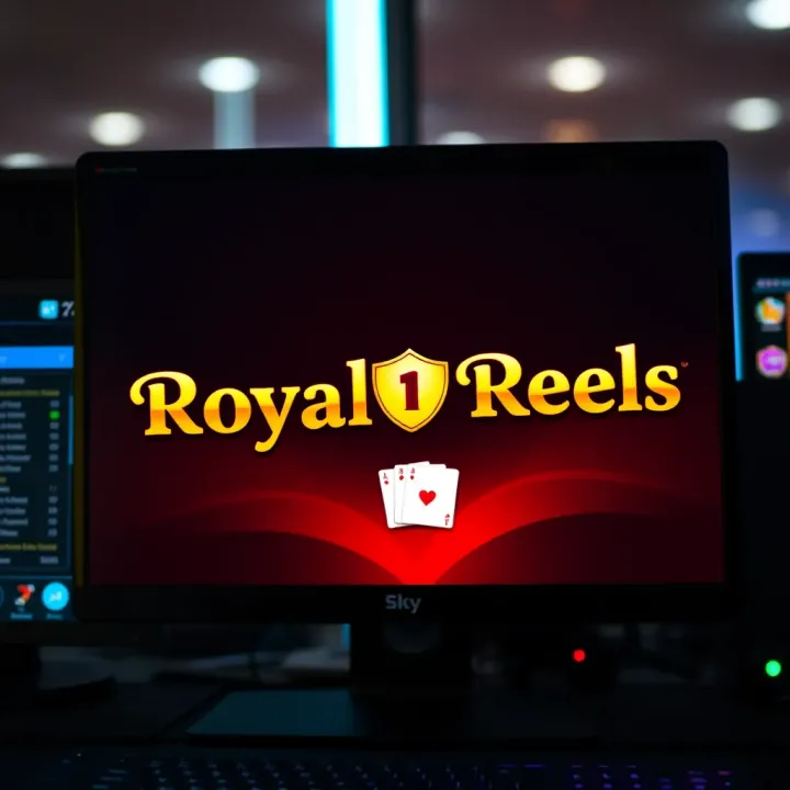 Secure installation process of Royal Reels slot on a desktop computer with security shield icon