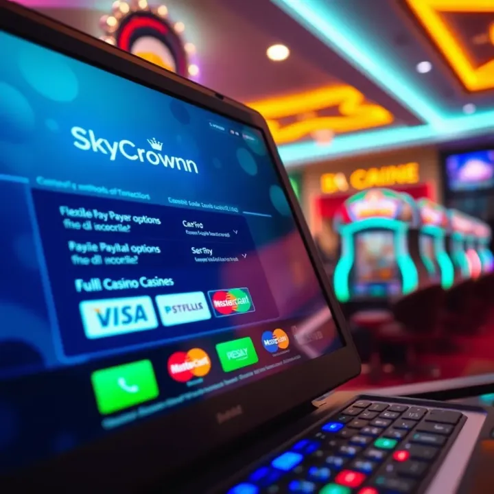 A secure digital transaction screen highlighting flexible payment options and trusted casino licensing