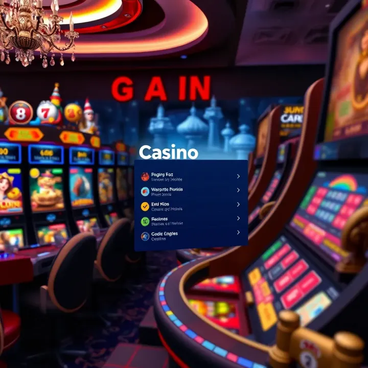 Visual representation of casino game variety and withdrawal options available