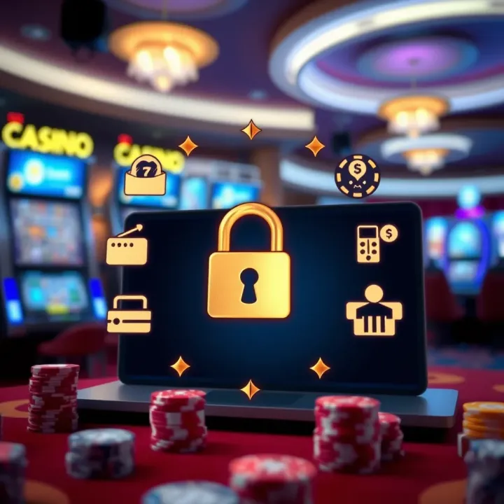 Skycrown Casino Payment Security and Customer Service Secure online payment methods and customer support icons symbolizing trust and assistance