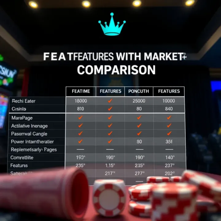 Comparison chart highlighting Skycrown features against competitors