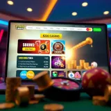 Illustration of a secure online casino website showing bonus offers and safe payment options