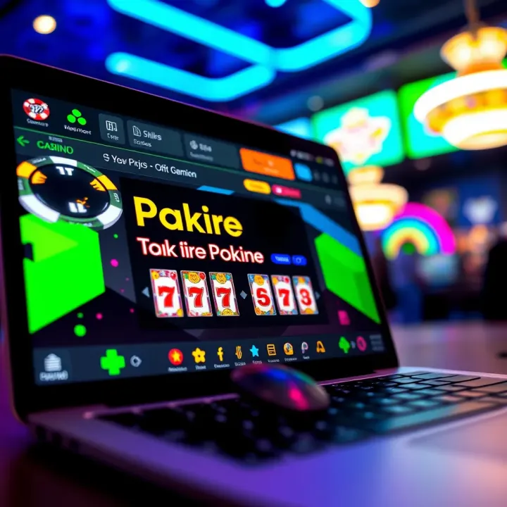 Illustration of a secure and trustworthy online gaming platform on a laptop screen