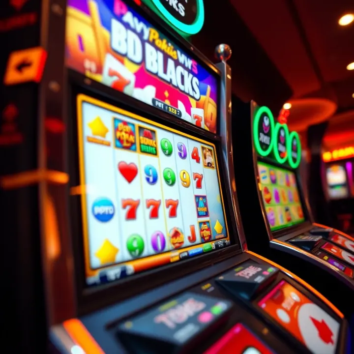 Bright and colorful online slot game screen displaying popular pokies theme